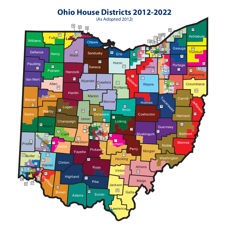 Ohio House Of Representatives Map 2025 Charles Anderson